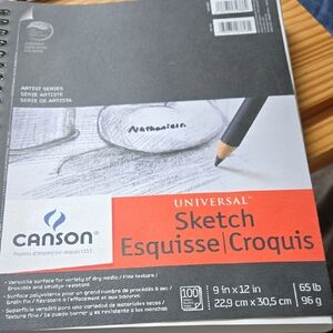 Canon Universal Sketch Pad - Black and Orange Cover (9 x 12 in)